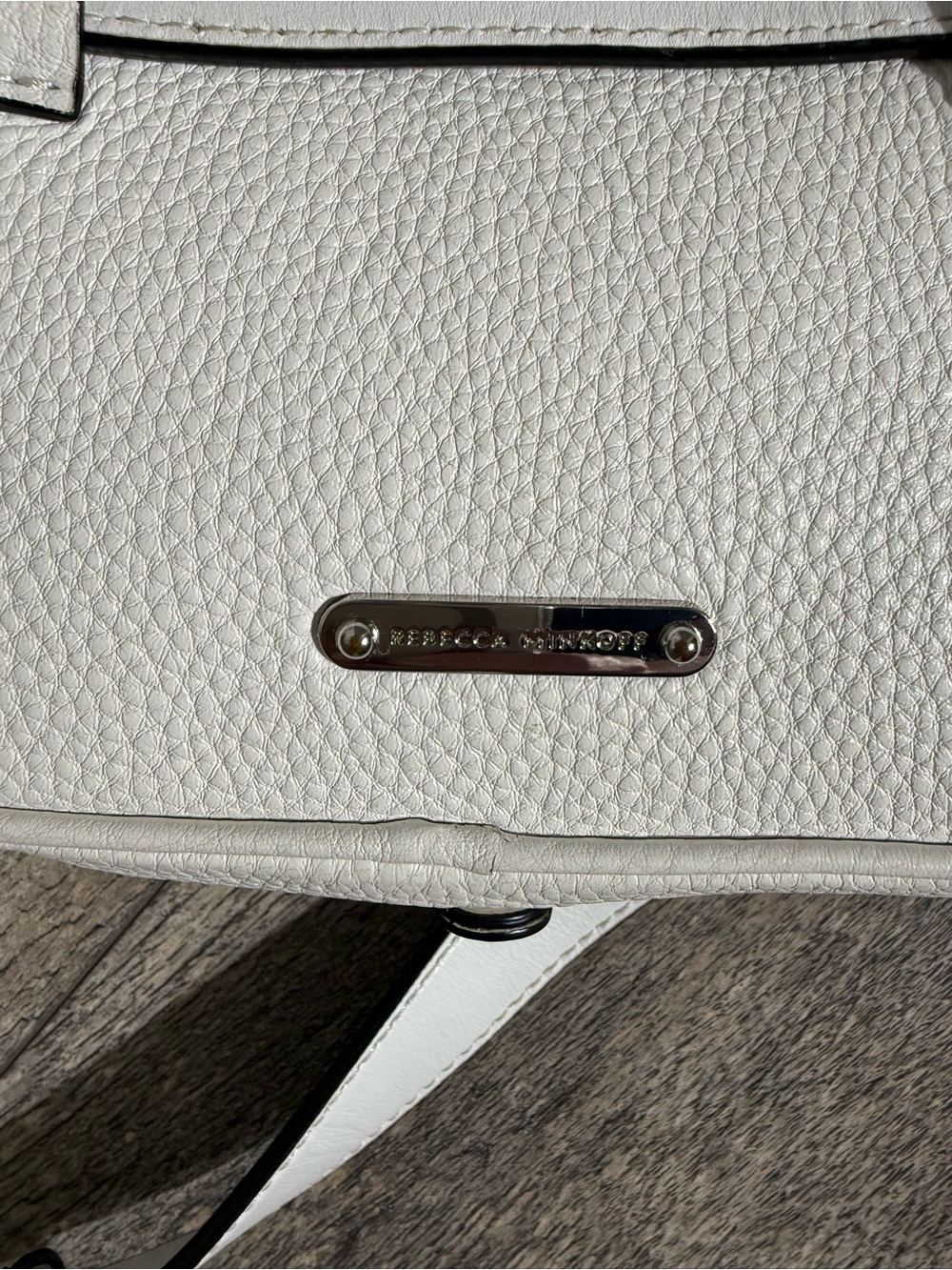 Rebecca Minkoff Pebbled Leather Belt Bag Crossbody Bag-White-Extra Tassels - Picture 8 of 11